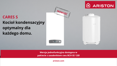 Poznaj nowy kocioł kondensacyjny - ARISTON Cares S (NOWOŚĆ)