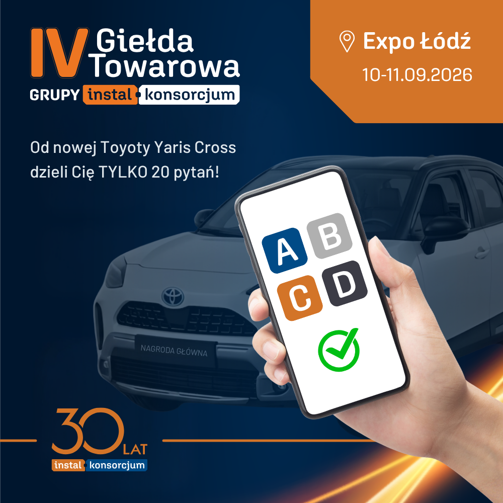 INSTAL-KONSORCJUM - Od nowej Toyoty Yaris Cross dzieli Cię tylko 20 pytań!