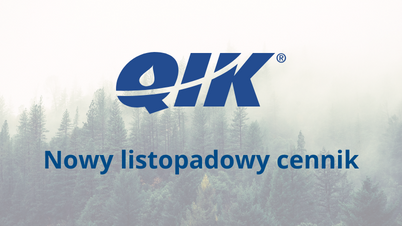 Nowy listopadowy cennik QIK już dostępny (NOWOŚĆ)