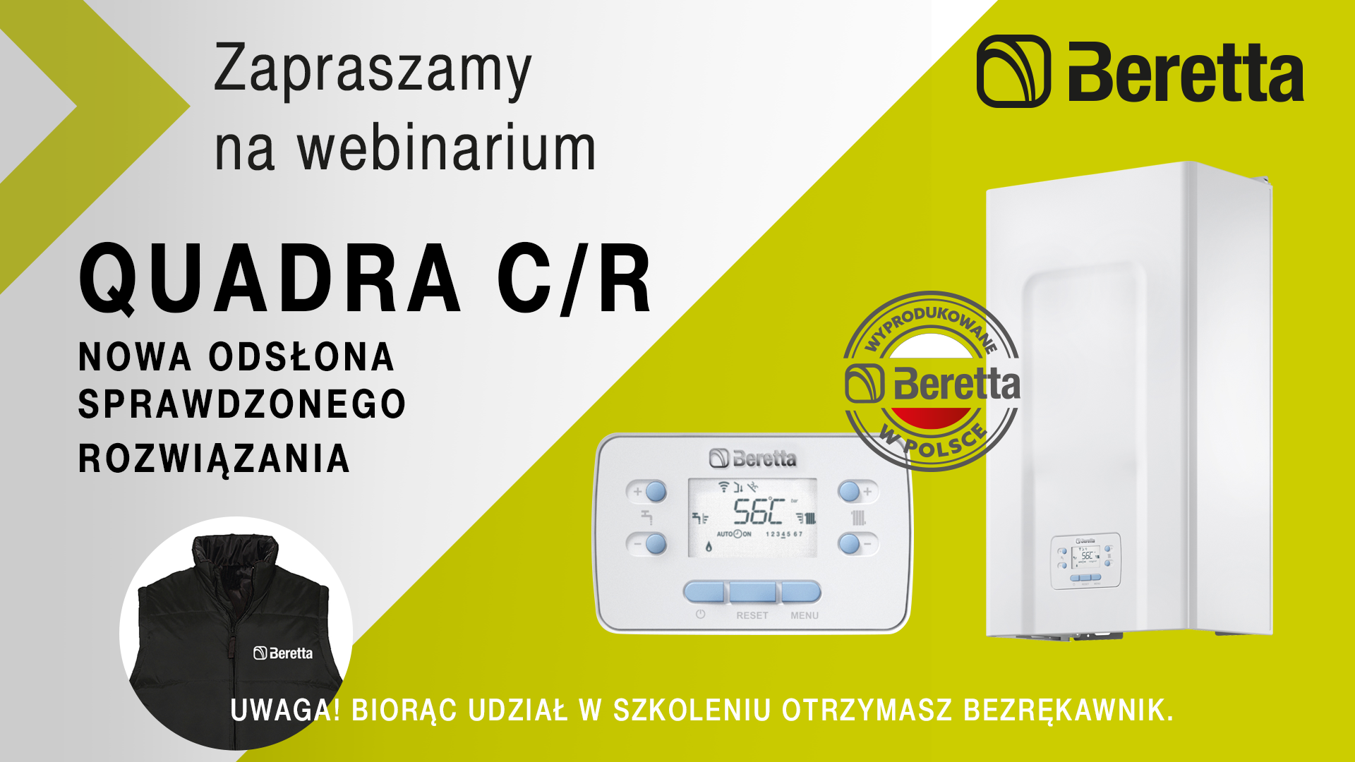 Akademia IK dla Profesjonalistów - webinarium dotyczące nowych kotłów gazowych Beretta Quadra C/R.