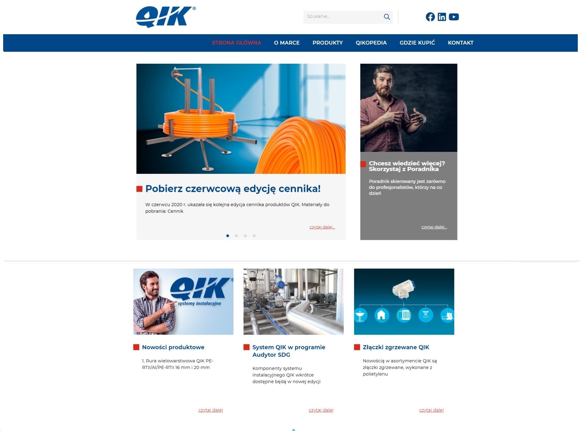 Nowa strona internetowa - Marka własna QIK