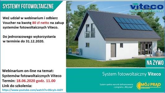 Akademia IK dla Profesjonalistów - webinarium z systemów fotowoltaicznych Viteco cz. II