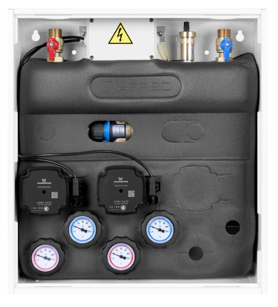 Grupa pompowa AFRISO PrimoBox AZB 201 GZ x GW 3/4'' x 3/4'', z zaworem termostatycznym, z izolacją