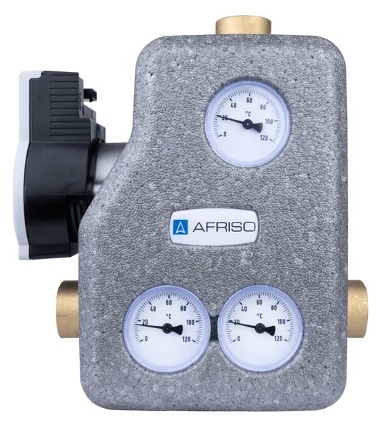 Grupa pompowa AFRISO RTA 60 GW 1'' x 1'', z zaworem termostatycznym, z izolacją