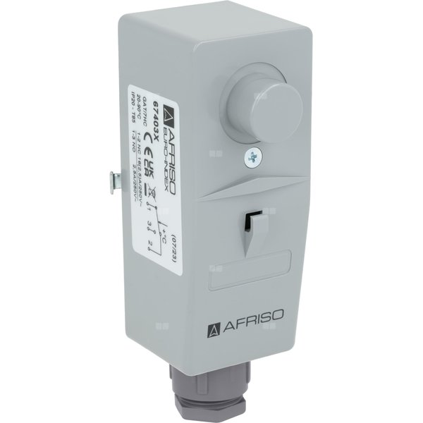 Czujnik temperatury HVAC AFRISO BRC (nastawa wewnętrzna) poł. potrójne, zakres pom. 20-90'C