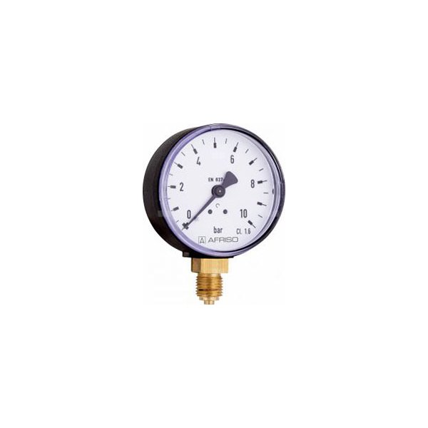 Manometr z rurką Bourdona AFRISO RF standardowy 0/16 bar G1/4B aksjalne fi 50 mm, kl. 1.6%