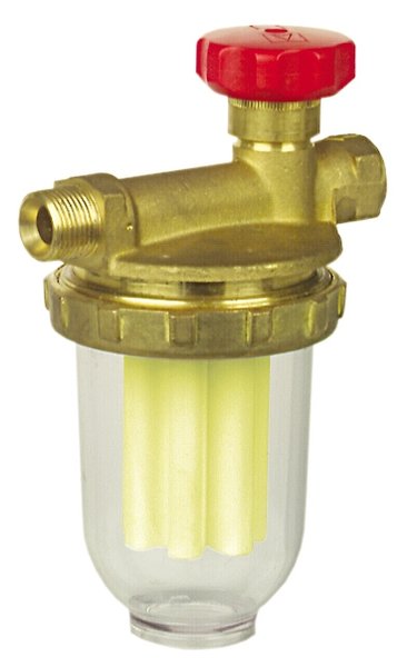Filtr olejowy AFRISO V500Sijednorurowy fi 3/8''/3/8'' GW x GZ, z wkładem plastikowym, maks. przepływ 250 l/h