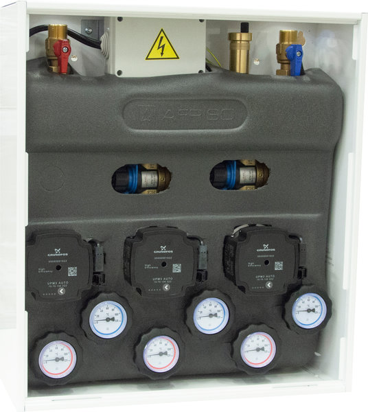 Grupa pompowa AFRISO PrimoBox AZB 311 GZ x GW 3/4'' x 3/4'', z zaworem termostatycznym, z izolacją