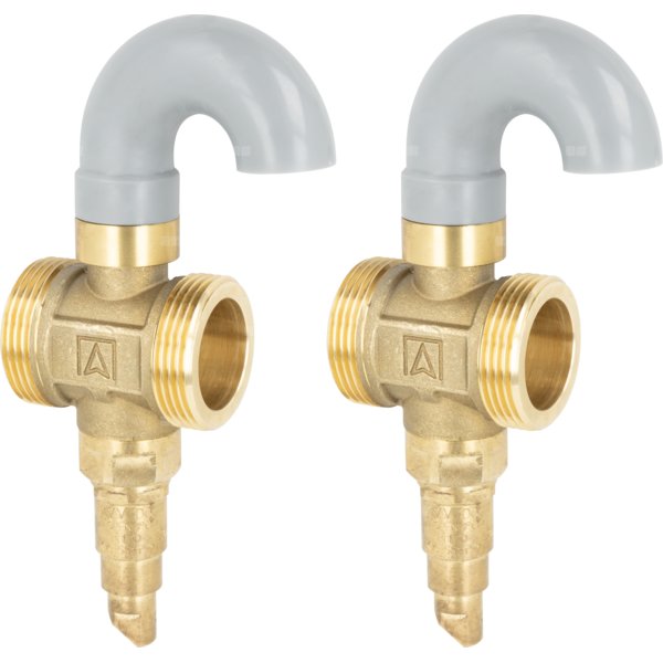 Zestaw dwóch zaworów antyzamrożeniowych AAV 300 z osłonami ochronnymi, G1 1/4''