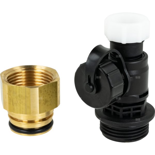 Zawór spustowy KFE z adapterem G1'' HSM FDV do multifunkcyjnego rozdzielacza ProFusion HSM 90/125