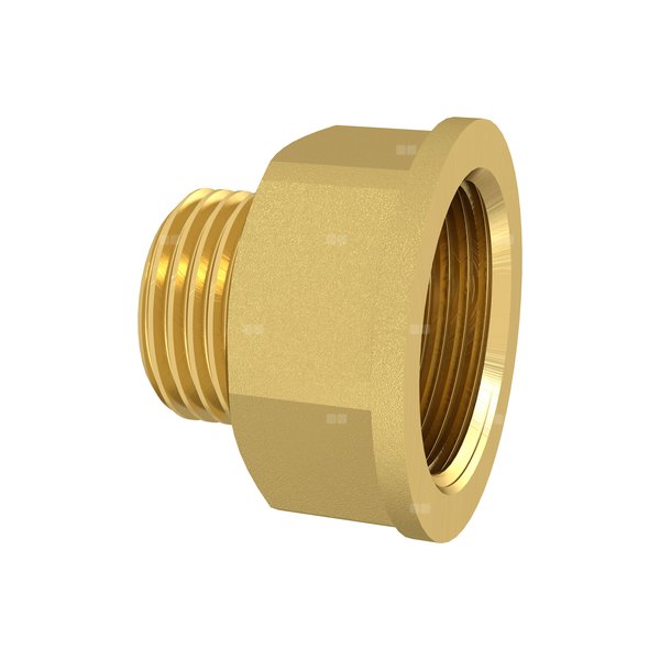 Redukcja mufowo-nyplowa skręcana, GW/GZ 2x1¼ mosiądz