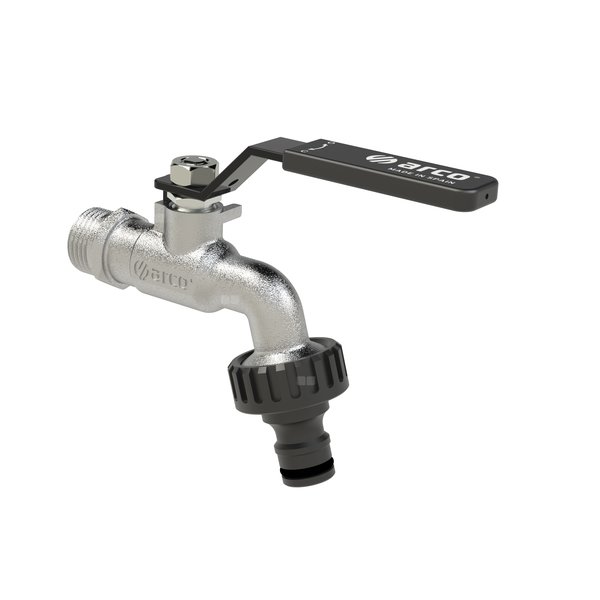 Zawór kulowy ARCO JARDIN czerpalny 3/4'' GZ x szybkozłączka kątowy, uchwyt: dźwignia