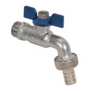 JARDIN zawór czerpalny, 1/2 GZ x 1/2 GZ x 15, uchwyt motylkowy