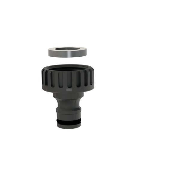 Szybkozłączka plastikowa 1/2'', czarna