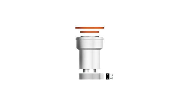 Adapter pionowy fi 60/100 -> fi 80/125 do kotłów serii GENUS PREMIUM EVO, CLAS PREMIUM EVO (do bezpośredniego podłączenia z kotłem)