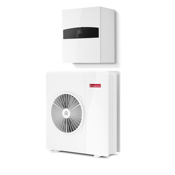 Pakiet - Pompa ciepła powietrze-woda split ARISTON NIMBUS PLUS S NET R32 7.4 kW 230 V + Moduł naścienny SENSYS HD + Moduł komunikacji internetowej (aplikacja Ariston Net)
