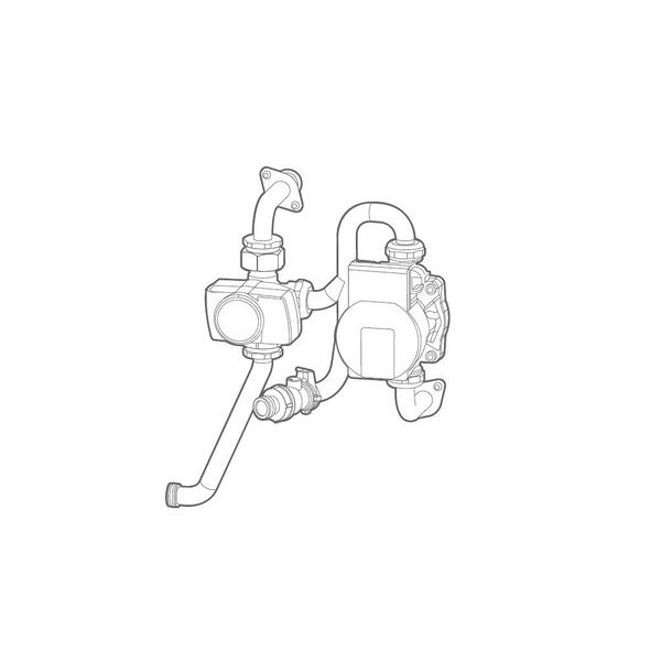 Zestaw hydrauliczny 2 obiegi grzewcze (Extensa M Duo, Excelia S Duo)