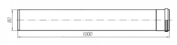 PRZEDŁUŻENIE 100CM (fi80)