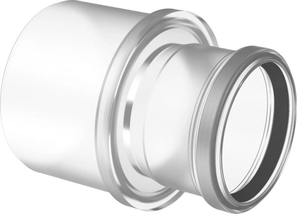 Złączka redukcyjna (2919), fi80-fi60 L = 156 mm, PP transparentna