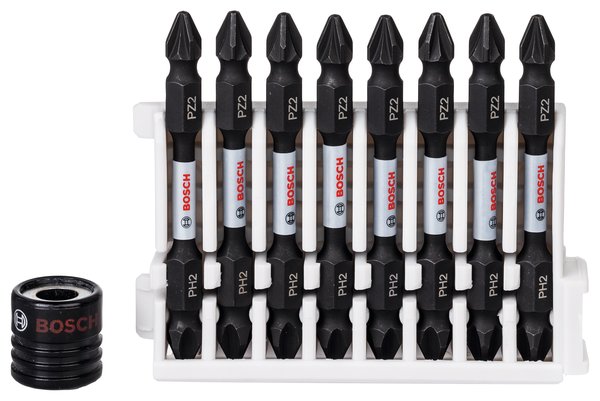 9-częściowy zestaw końcówek wkręcających Impact Control PH2 / PZ2