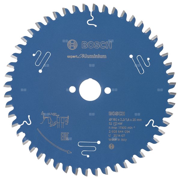 Tarcza pilarska Expert for Aluminium KSB EXPERT FOR ALUMINUM 160X20X2,2 52T