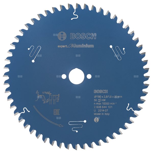 Tarcza pilarska Expert for Aluminium KSB EXPERT FOR ALUMINUM 190X20X2,6 56T