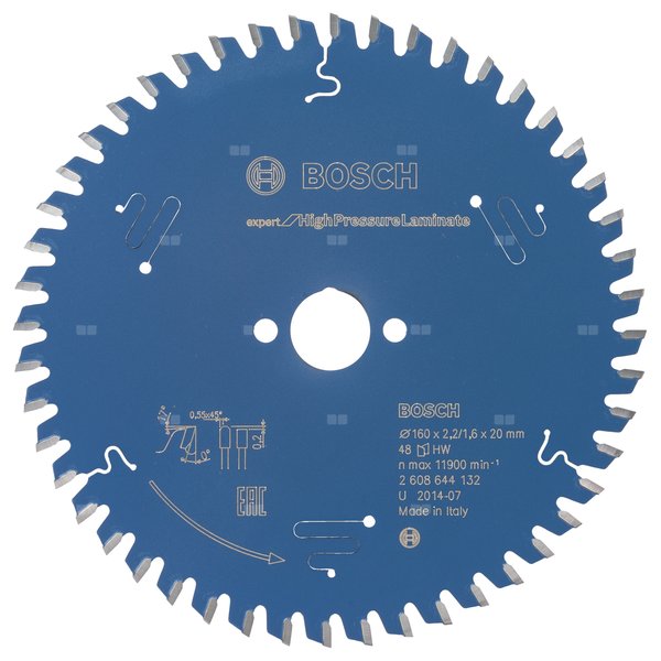 Tarcza pilarska Expert for High Pressure Laminate KSB EXPERT F.H.P.LAMINATE 160X20X2,2 48T