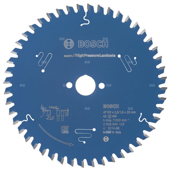 Tarcza pilarska Expert for High Pressure Laminate KSB EXPERT F.H.P.LAMINATE 165X20X2,6 48T