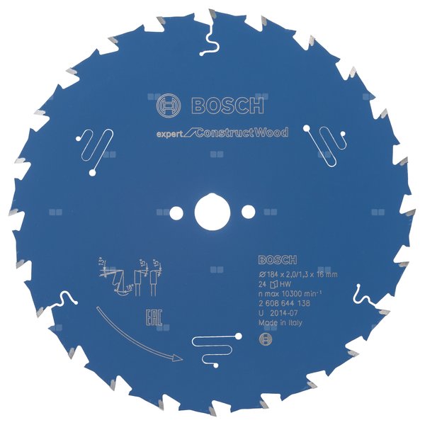 Tarcza pilarska Expert for Construct Wood KSB EXPERT FOR C. WOOD 184X16X2,0 24T