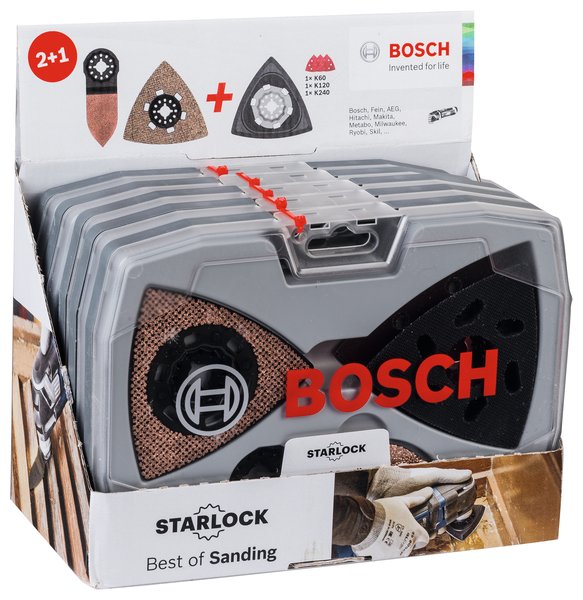 6-częściowy zestaw papierów ściernych Starlock Best of Sanding Set AVZ 93 G, AVZ 90 RT6, AVZ 32 RT4, papier ścierny Wood & Paint