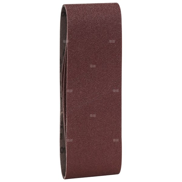 3-częściowy zestaw taśm szlifierskich do szlifierek taśmowych, wersja czerwona K = 80