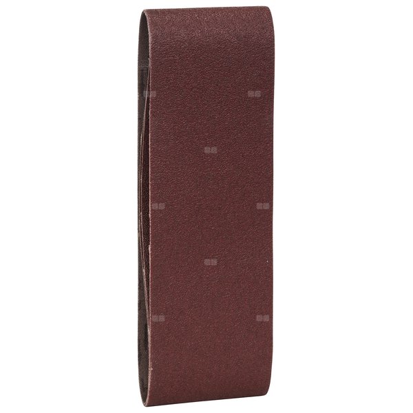 3-częściowy zestaw taśm szlifierskich do szlifierek taśmowych, wersja czerwona K = 60, 80, 100