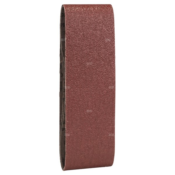 3-częściowy zestaw taśm szlifierskich do szlifierek taśmowych, wersja czerwona K = 40