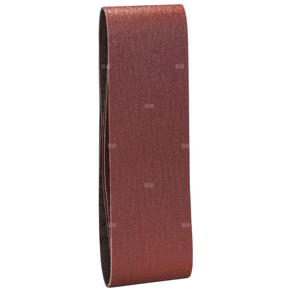 3-częściowy zestaw taśm szlifierskich do szlifierek taśmowych, wersja czerwona K = 60