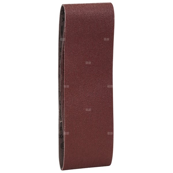 3-częściowy zestaw taśm szlifierskich do szlifierek taśmowych, wersja czerwona K = 60, 80, 100