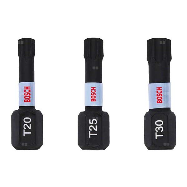 BIT IMPACT 25MM 3XT20,T25,T30