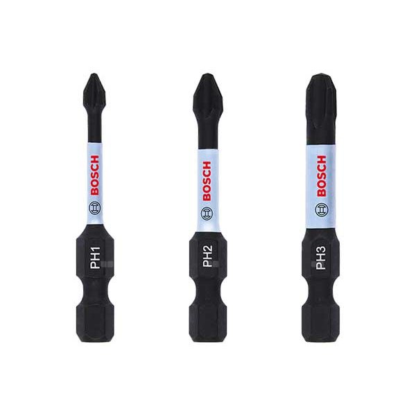 BIT IMPACT 50MM 3XPH1,PH2,PH3