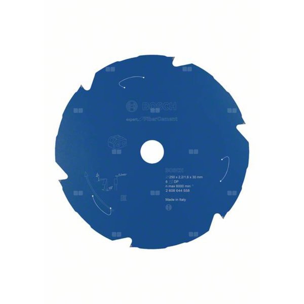 Ostrze do piły tarczowej bezprzewodowej Expert for Fibre Cement 250 x 2,2 / 1,6 x 30 T6