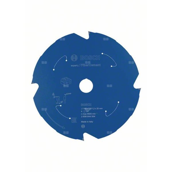 Ostrze do piły tarczowej bezprzewodowej Expert for Fibre Cement 160 x 1,8 / 1,2 x 20 T4