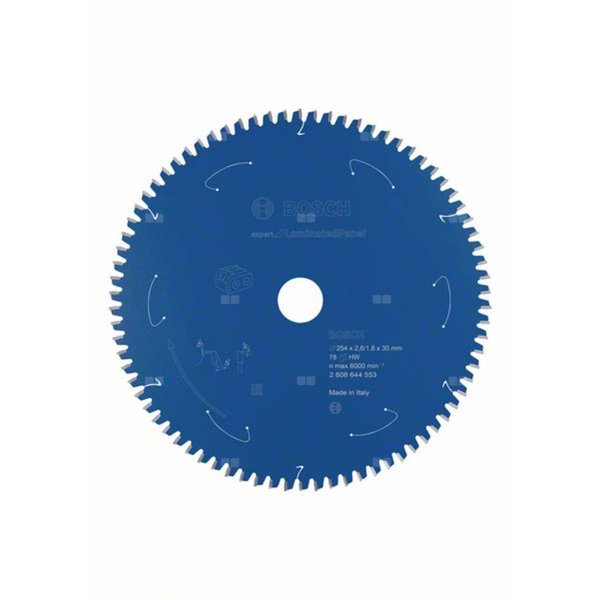 Ostrze do piły tarczowej bezprzewodowej Expert for Laminated Panel 254 x 2,6 / 1,8 x 30 T78