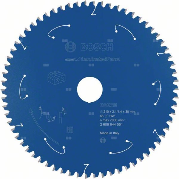 Ostrze do piły tarczowej bezprzewodowej Expert for Laminated Panel 210 x 2,1 / 1,4 x 30 T66