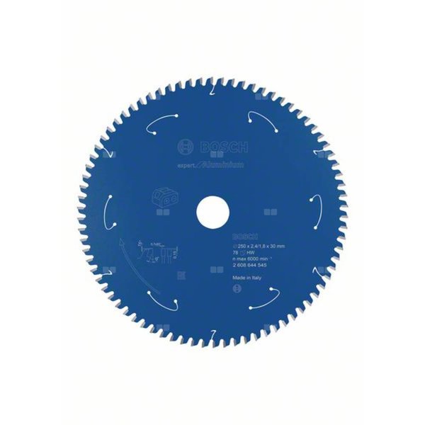 Ostrze do piły tarczowej bezprzewodowej Expert for Aluminium 250 x 2,4 / 1,8 x 30 T78