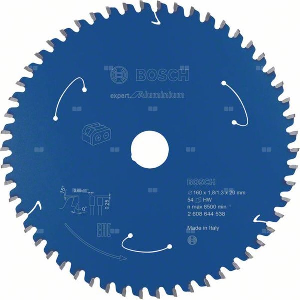 Ostrze do piły tarczowej bezprzewodowej Expert for Aluminium 160 x 1,8 / 1,3 x 20 T54