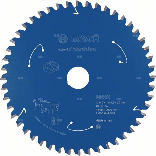 Ostrze do piły tarczowej bezprzewodowej Expert for Aluminium 140 x 1,8 / 1,3 x 20 T48