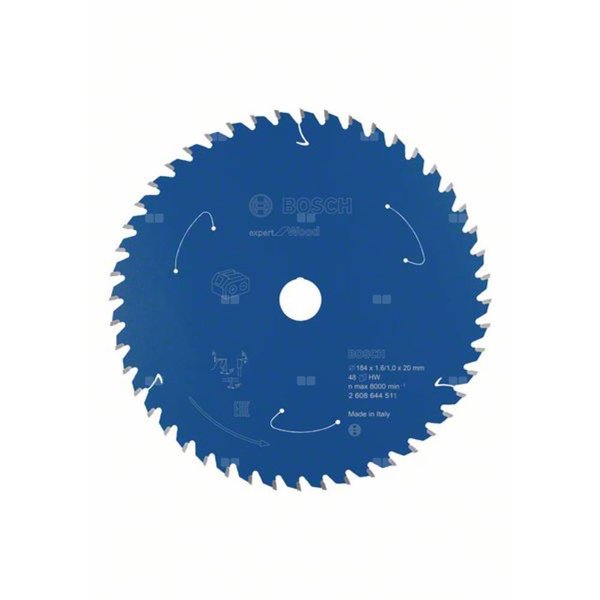Ostrze do piły tarczowej bezprzewodowej Expert for Wood 184 x 1,6 / 1 x 20 T48