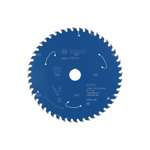 Ostrze do piły tarczowej bezprzewodowej Expert for Wood 165 x 1,5 / 1 x 20 T48
