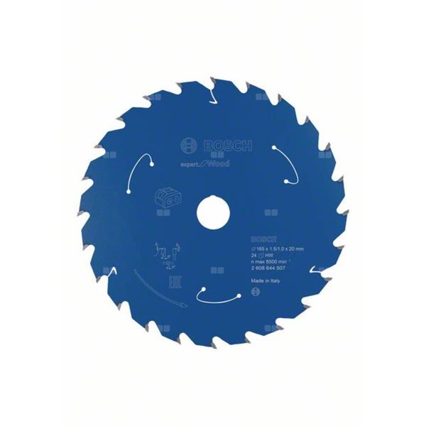 Ostrze do piły tarczowej bezprzewodowej Expert for Wood 165 x 1,5 / 1 x 20 T24
