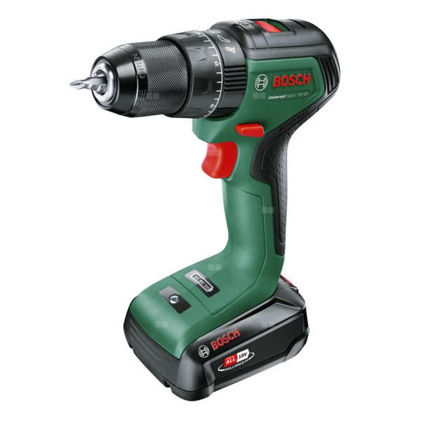 Bosch wiertarko-wkrętarka akumulatorowa z udarem UniversalImpact 18V-60 (1x 2,0Ah)