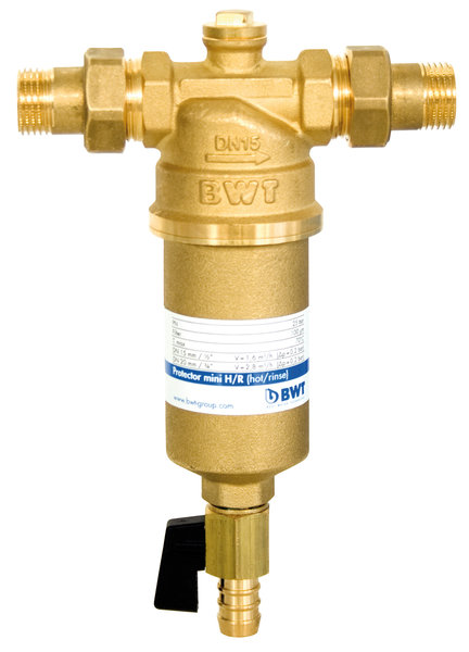 BWT PROTECTOR mini H/R 1/2" - filtr do wody gorącej z płukaniem (100 µm)