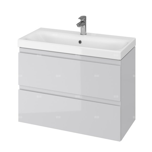 SZAFKA PODUM. MODUO SLIM 80 SZARA ZM. FSC MIX70% SGSCH-COC-007574